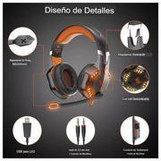 Audífonos Gaming G2000 con Micrófono